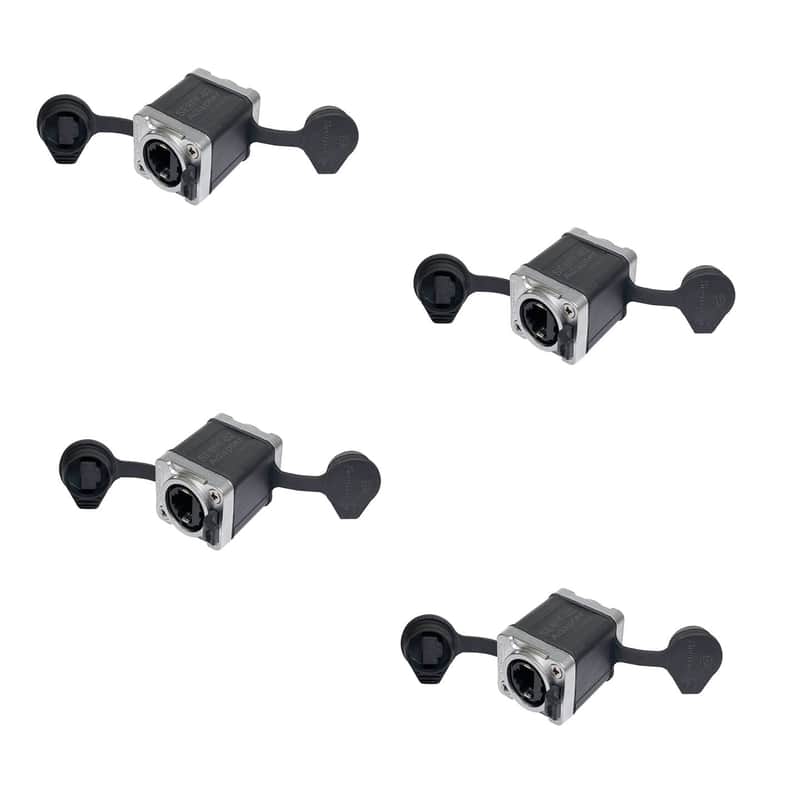4 Prox Tactical RJ45 Ethernet Coupler Adapters IP65 Waterproof for Cat5 Cat6 image 1