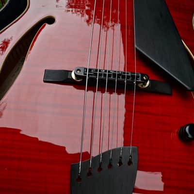 Peerless Lee Archtop Guitar w/ Fitted Case 2008 Ruby Red image 2