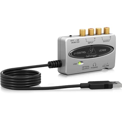 Behringer UCA202 Ultra-Low Latency 2-In/2 Out USB/Audio Interface with Digital Output image 3