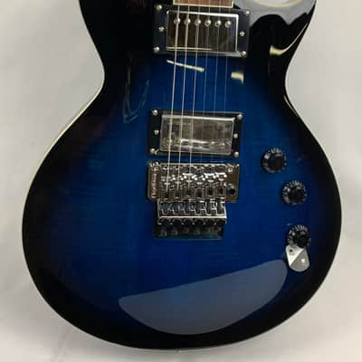 ESP LTD AS-1 FR FM Alex Skolnick Black Aqua Sunburst BLKAQSB + Hardshell Case B-Stock - KOREA image 13
