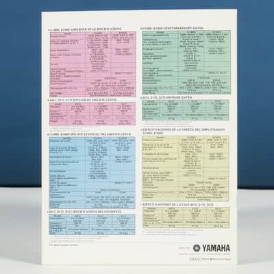 Yamaha guitar & bass amplifiers brochure (G-, B-, S- series) image 2