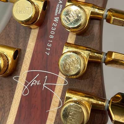 ESP LTD Javier Reyes JR-7 Signature Series 7-String Solidbody Electric Guitar 2023 Faded Blue Sunburst w Case New Overstock Closeout image 8