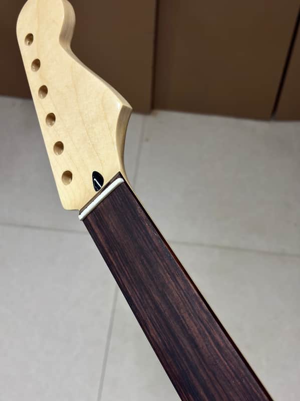 AAAA 6 String Rosewood Fretless Natural wood color Maple Electric guitar neck image 1