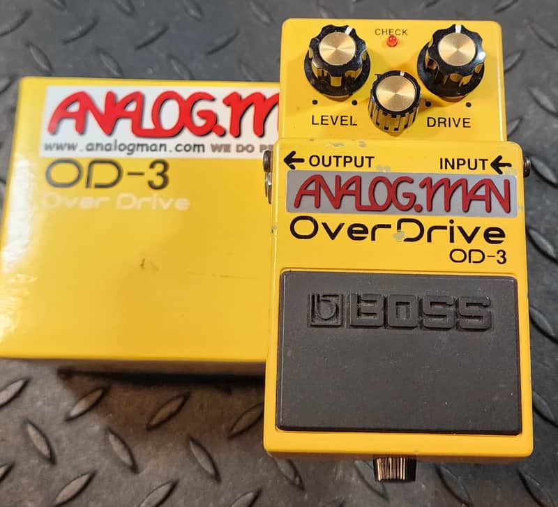 Boss OD-3 Overdrive Analogman Modded Super Mod | Reverb
