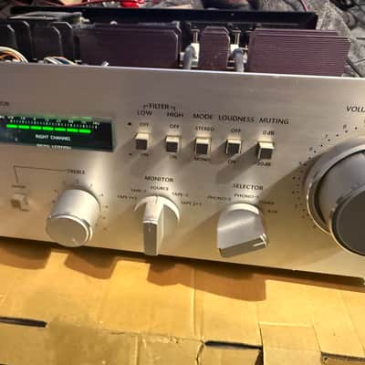 Vintage Onkyo A-7070 Stereo Integrated Amplifier Silver Japan 2Ch great working image 4
