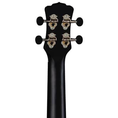 LUNA GUITARS - VINTAGE MAHAGONY TENOR UKELELE / UKE - BLACK image 6