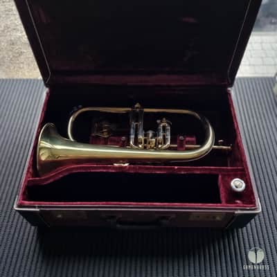 Legendary Couesnon flugelhorn - factory lacquer finish, case, mouthpiece, lyre gamonbrasss image 3