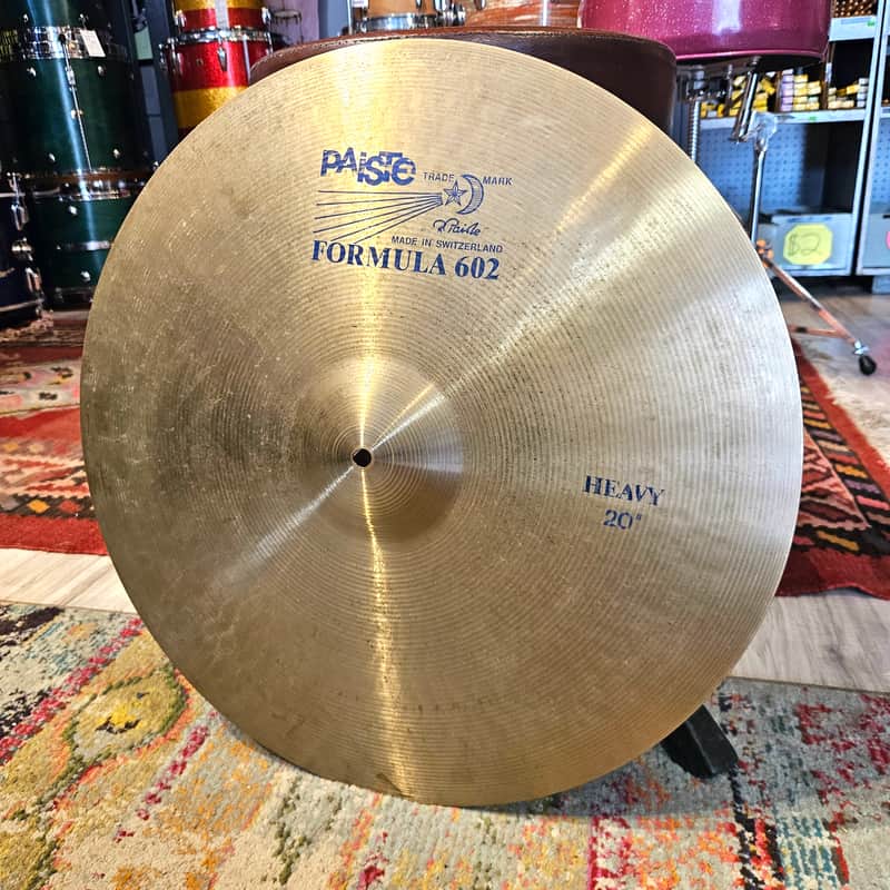 Paiste 20" Formula 602 Heavy Ride Cymbal 2630g image 1