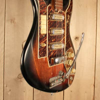 Vintage  1965 Hy-Lo Model 2103  Hoshino Gakki  like a Burns Bison Rare image 12