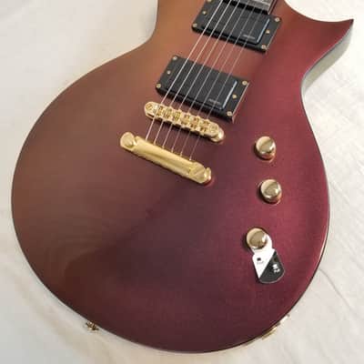 ESP LTD EC-1000 Electric Guitar, Set Neck, Gold Andromeda w/ESP Form Fit Case image 6