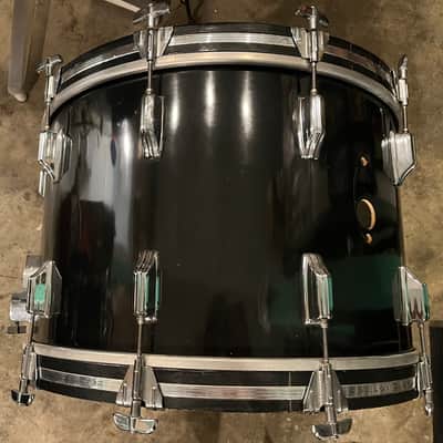 Rogers Big R 13, 16, 22 Londoner 70s black drum set image 7