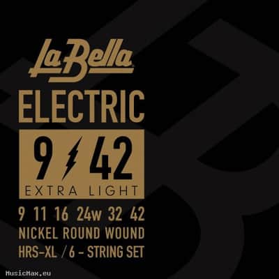 LA BELLA HRS XL 9-42 Electric Guitar Strings image 1