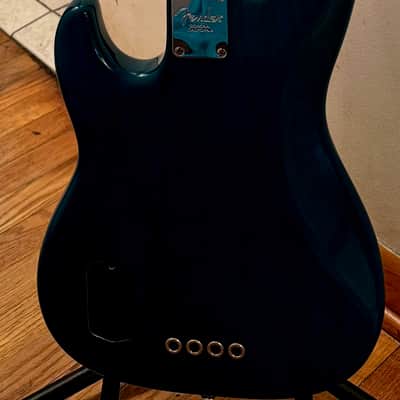 Fender American Deluxe Precision Bass - Transparent Teal Blue image 6