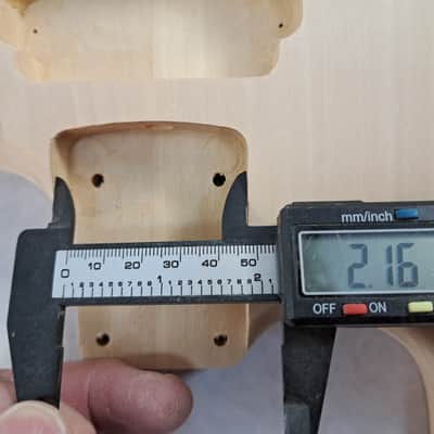 Unfinished Basswood HSH guitar body - fits Fender Strat Stratocaster neck Floyd Rose P077 image 8