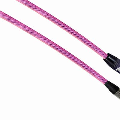 NEON PINK Designer Series Guitar Cables - 1/4" Straight to Right Angle - 10 ft. / STRAIGHT to RIGHT ANGLE image 1