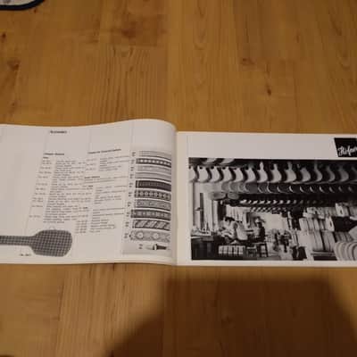 Vintage Circa Early 1970's Hofner Full-Line Catalog! Rare Original Case Candy, Paperwork! image 5