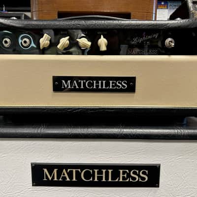 Matchless Lightning 15-Watt Guitar Amp Head & ESS Cabinet 2022 - Black/ Mocha/ White image 2