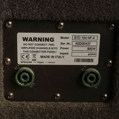 Markbass Standard 104HF 800-Watt 4x10" Bass Speaker Cabinet (4ohm) 2007 - Present - Black image 4