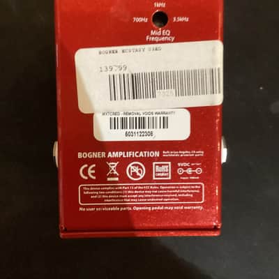 Bogner Ecstasy Pedal 2020’s - Red image 2