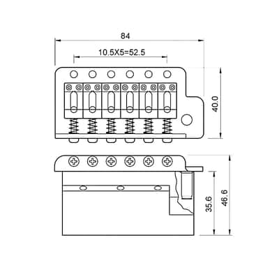 ST SQ Electric Guitar Single Shake Vibrato System Puller Plate String Bridge Vibrato Rocker image 2