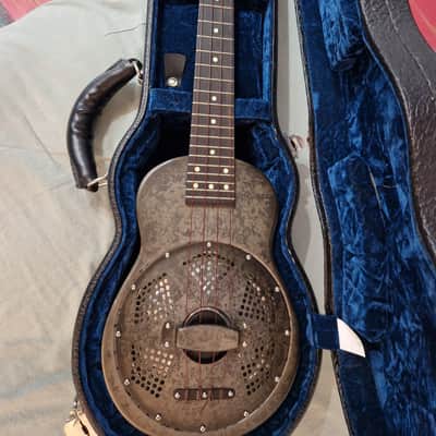 National Reso-Phonic Concert Ukulele 2022 - Black Rust image 3