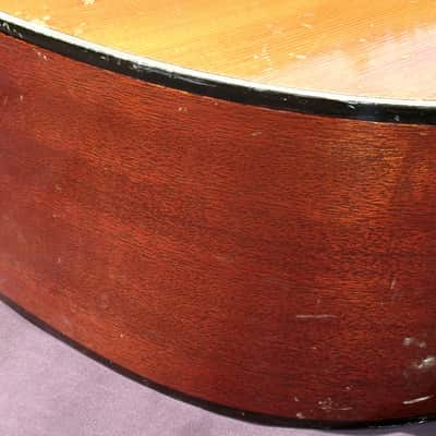 Yamaha FG-180 Red Label Jumbo Dreadnought 1971 - Natural + Hard Case image 12