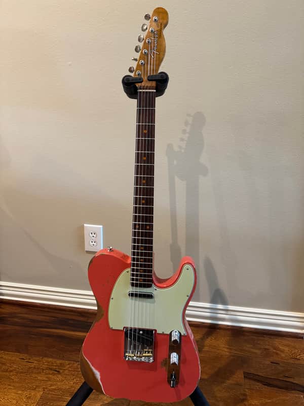 Fender Custom Shop GT11 1963 Telecaster Heavy Relic – Aged Tahitian Coral – Sweetwater Exclusive image 1