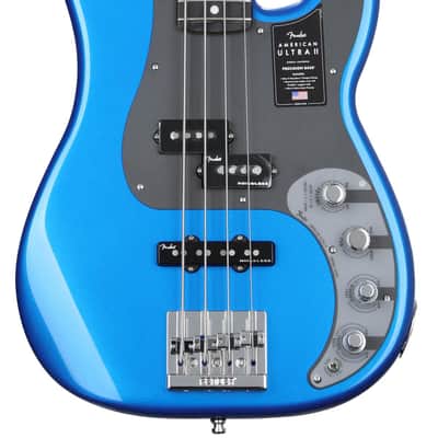 Fender American Ultra II Precision Bass - Noble Blue with Ebony Fingerboard image 1