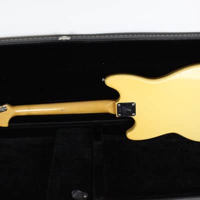 1976 Vintage Fender Musicmaster Guitar Olympic White Blonde All Original ~Rosewood~ USA 1970s CBS image 5