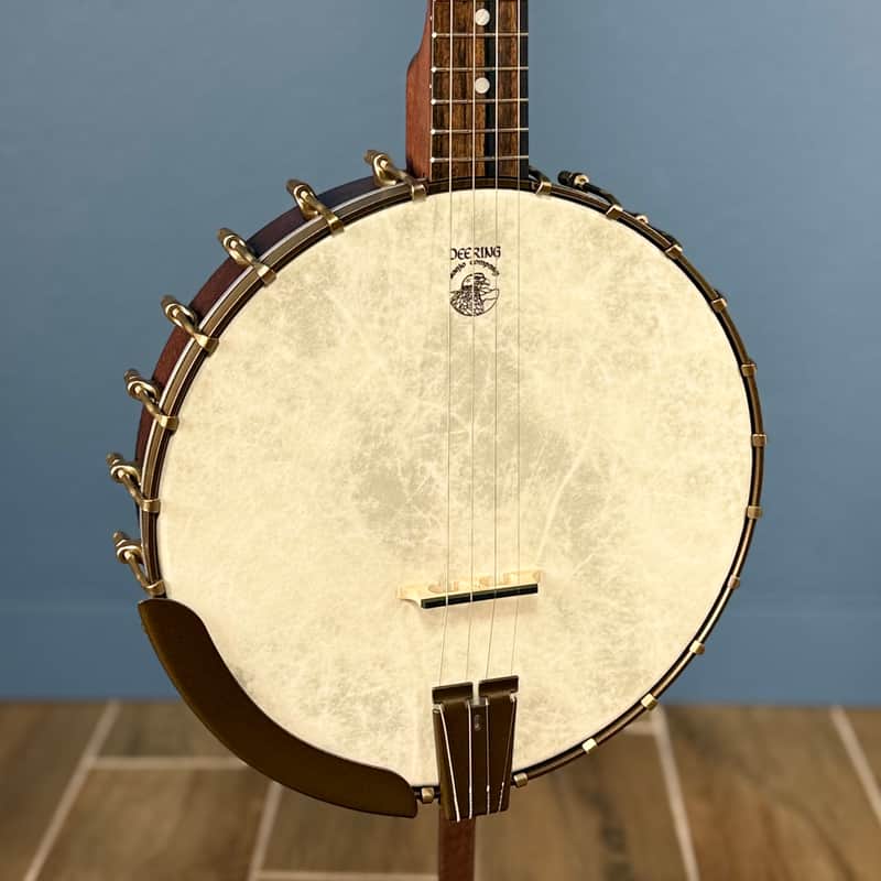 Custom Vega Senator 19-Fret Tenor Banjo with Fiberskin head, Vintage Star Hardware and Marbled Fretboard image 1