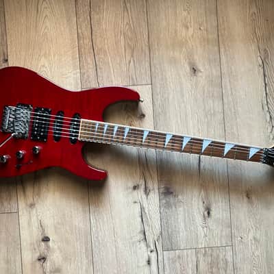 Jackson DK2 FS (Firestorm) Dinky, HSS, Made in Japan, See Through Red image 9