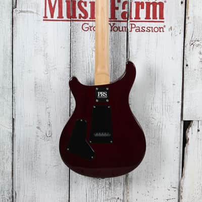 PRS CE 24 Electric Guitar Flame Maple Faded Gray Black Purple Burst with Gig Bag image 7