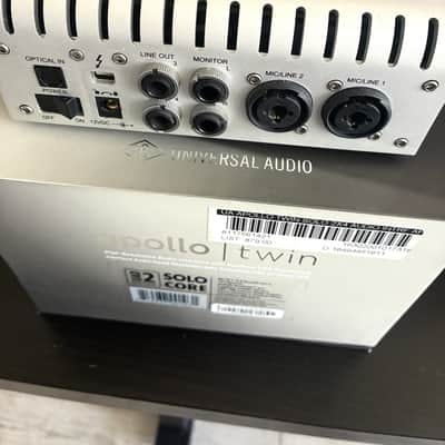 Universal Audio Apollo Twin SOLO Thunderbolt Audio Interface 2010s - Silver image 2