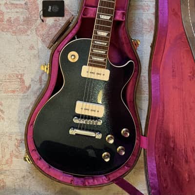 Special Ordered! M2M 2018 Gibson Custom Shop Les Paul Standard - Brilliant Brunswick Blue Sparkle - 60s Neck - P90s image 2