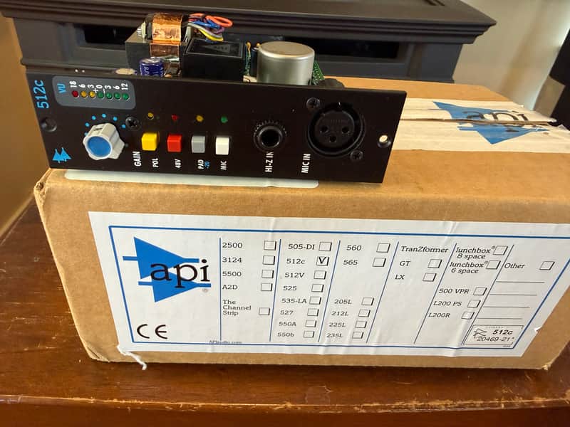 API 512c 500 Series Mic Preamp Module 2000 - Present - Black image 1