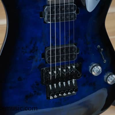 Immagine Schecter Omen Elite-6 FR See Thru Blue Burst Solid Body Electric Guitar B-Stock - 5