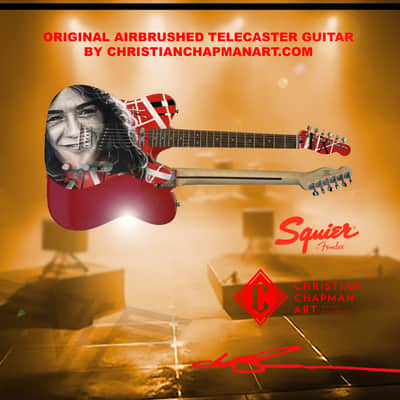 EVH FRANKENTELE with custom airbrush portrait image 4