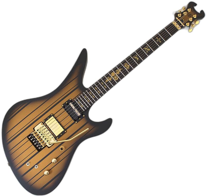 Schecter Synyster Custom-S Guitar Satin Gold Burst B-Stock 0626 image 1