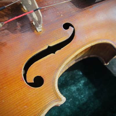 Jacobus Stainer German 4/4 Violin Germany Circa-1930s-1940s-Reddish Brown Varnish image 5