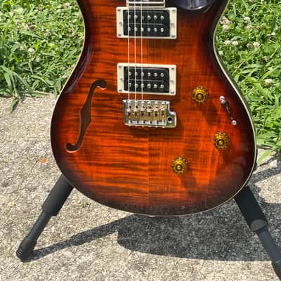Paul Reed Smith SE Custom 22 Semi Hollow 2017 Vintage Burst | Reverb