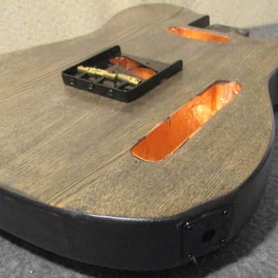 Swamp Ash Telecaster Body  2018 Black / Natural image 9