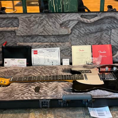 Fender American Ultra II Telecaster SS Electric Guitar in Texas Tea Burst w Case image 2