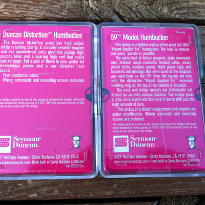 Seymour Duncan Distortion SH-6 Bridge & SH-1 59 Neck BLACK Humbucker Pickup Set image 2