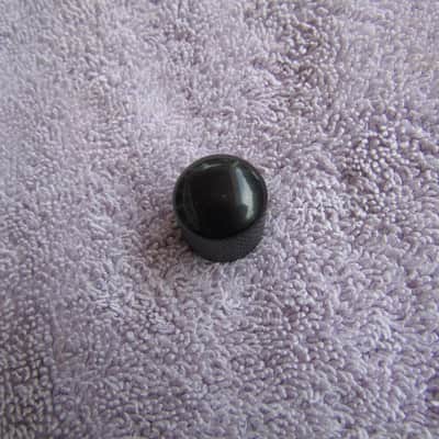 Fender Telecaster Style Dome Knob Black Finish With Set Screw Non Fender Telecaster Dome Knob Black image 1