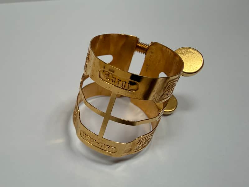 Charles Bay Baroque Alto Sax Ligature – Gold Plated – Made in USA