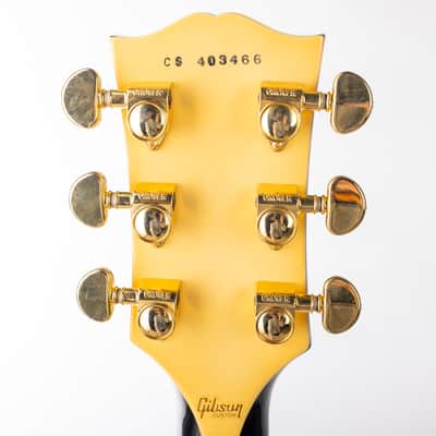 Gibson Les Paul Custom W/Carmelita Neck Ebony VOS GH, Ebony | Demo image 8