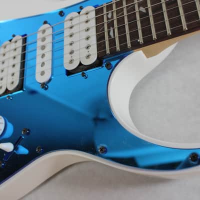 Blue Mirror Front route HSH Pickguard fits* Ibanez (tm) Jem JR image 5