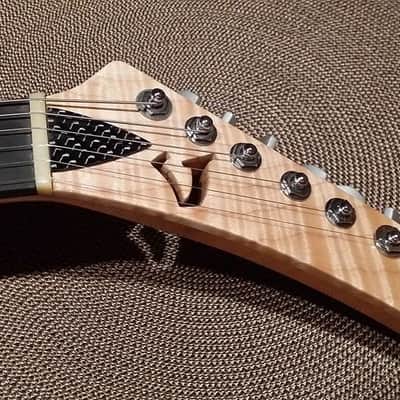 Dave Vogele Custom Guitars Hand Made Explorer 2014 Natural / Blonde image 3