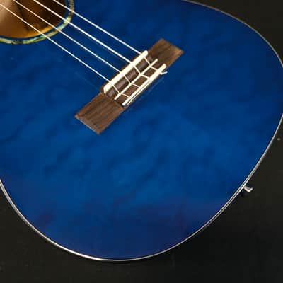 New Lanikai Acoustic Electric Baritone Ukulele QM-BLCEB w/Case image 10