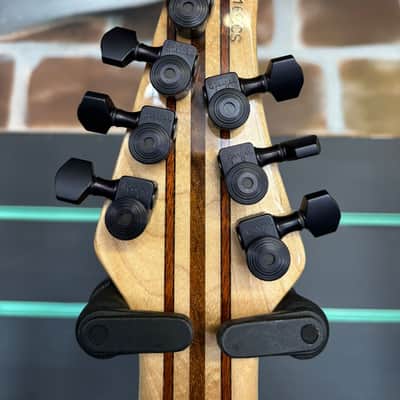 Mayones Regius 7M Baritone 2012 Translucent Graphite Gloss 7 String Guitar image 10